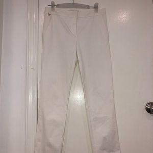 Diane Von Furstenberg white cigarette pants